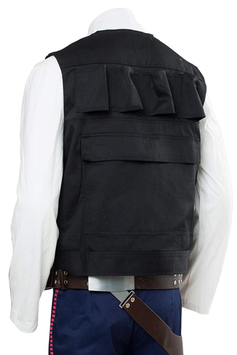 Cosplaysky Men's Halloween Costume Black Vest Belt Compatible Droid Caller Canister Cosplay Accessories Unisex - Image 5